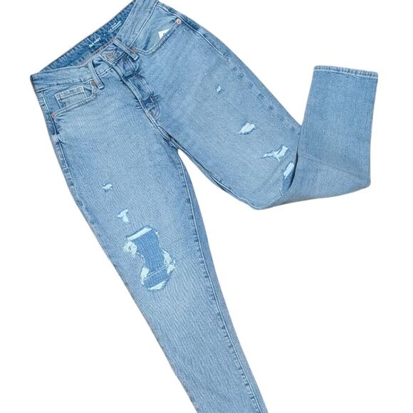 NWT Old Navy O.G. Straight high-rise jeans women's 4 curvy button-fly Myrtle - Picture 11 of 11